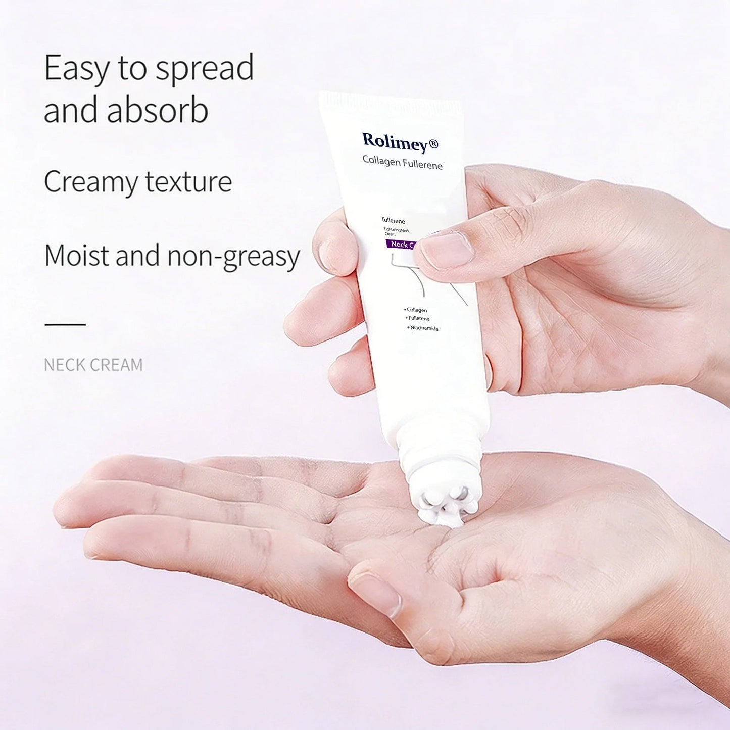 Rolimey® Neck Firming Roller Cream 🪄| Collagen & Hyaluronic Acid Anti-Ageing Cream for Wrinkles, Sagging Skin & Double Chin