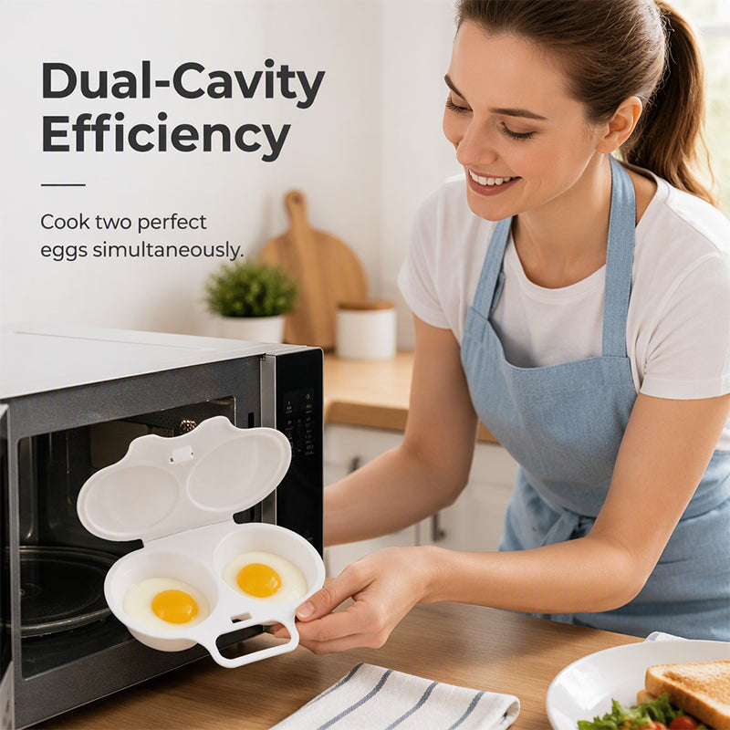 🆙🆙🆙🥚 2026 BESTSELLER 🥳 Microwave Egg Poacher – Two-Egg Design, Non-Stick Surface & Easy to Clean. Uses Less Oil Than Frying – Stock Up & Save Today! 🏠