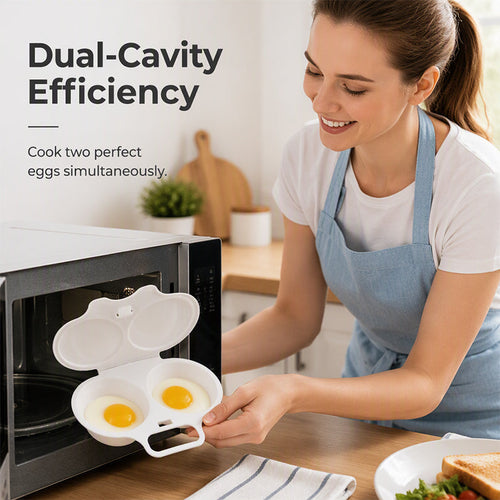 🆙🆙🆙🥚 2026 BESTSELLER 🥳 Microwave Egg Poacher – Two-Egg Design, Non-Stick Surface & Easy to Clean. Uses Less Oil Than Frying – Stock Up & Save Today! 🏠