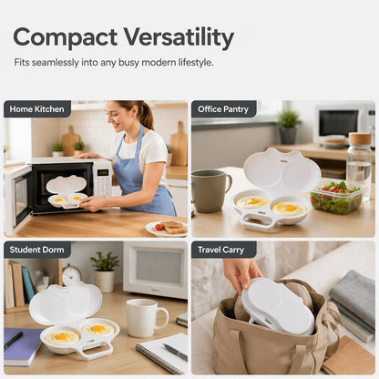 🆙🆙🆙🥚 2026 BESTSELLER 🥳 Microwave Egg Poacher – Two-Egg Design, Non-Stick Surface & Easy to Clean. Uses Less Oil Than Frying – Stock Up & Save Today! 🏠