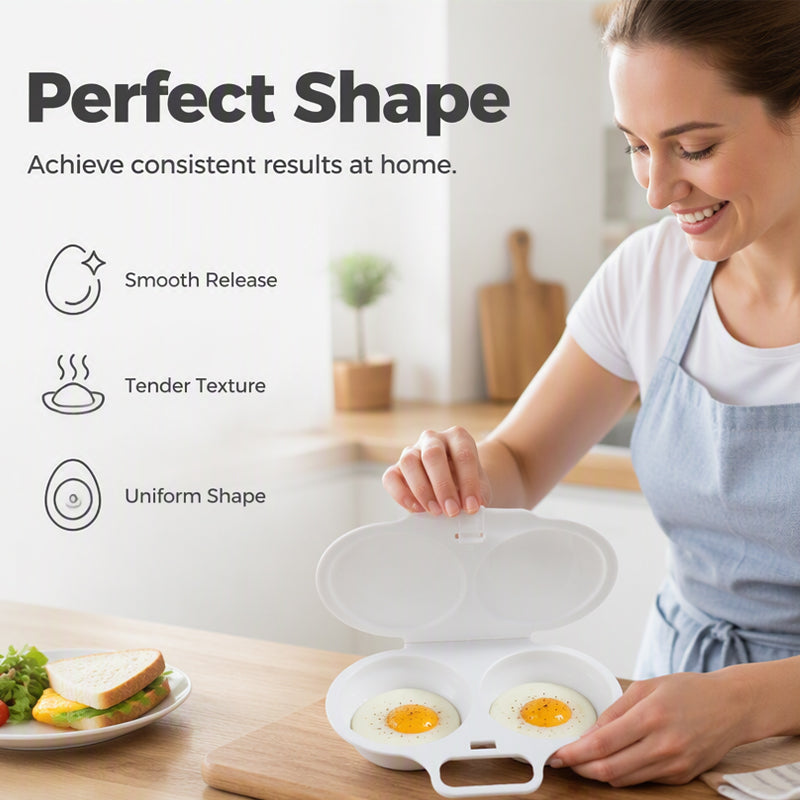 🆙🆙🆙🥚 2026 BESTSELLER 🥳 Microwave Egg Poacher – Two-Egg Design, Non-Stick Surface & Easy to Clean. Uses Less Oil Than Frying – Stock Up & Save Today! 🏠