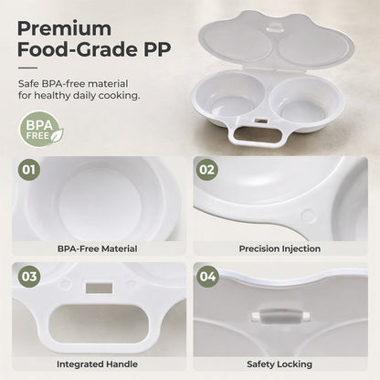 🆙🆙🆙🥚 2026 BESTSELLER 🥳 Microwave Egg Poacher – Two-Egg Design, Non-Stick Surface & Easy to Clean. Uses Less Oil Than Frying – Stock Up & Save Today! 🏠