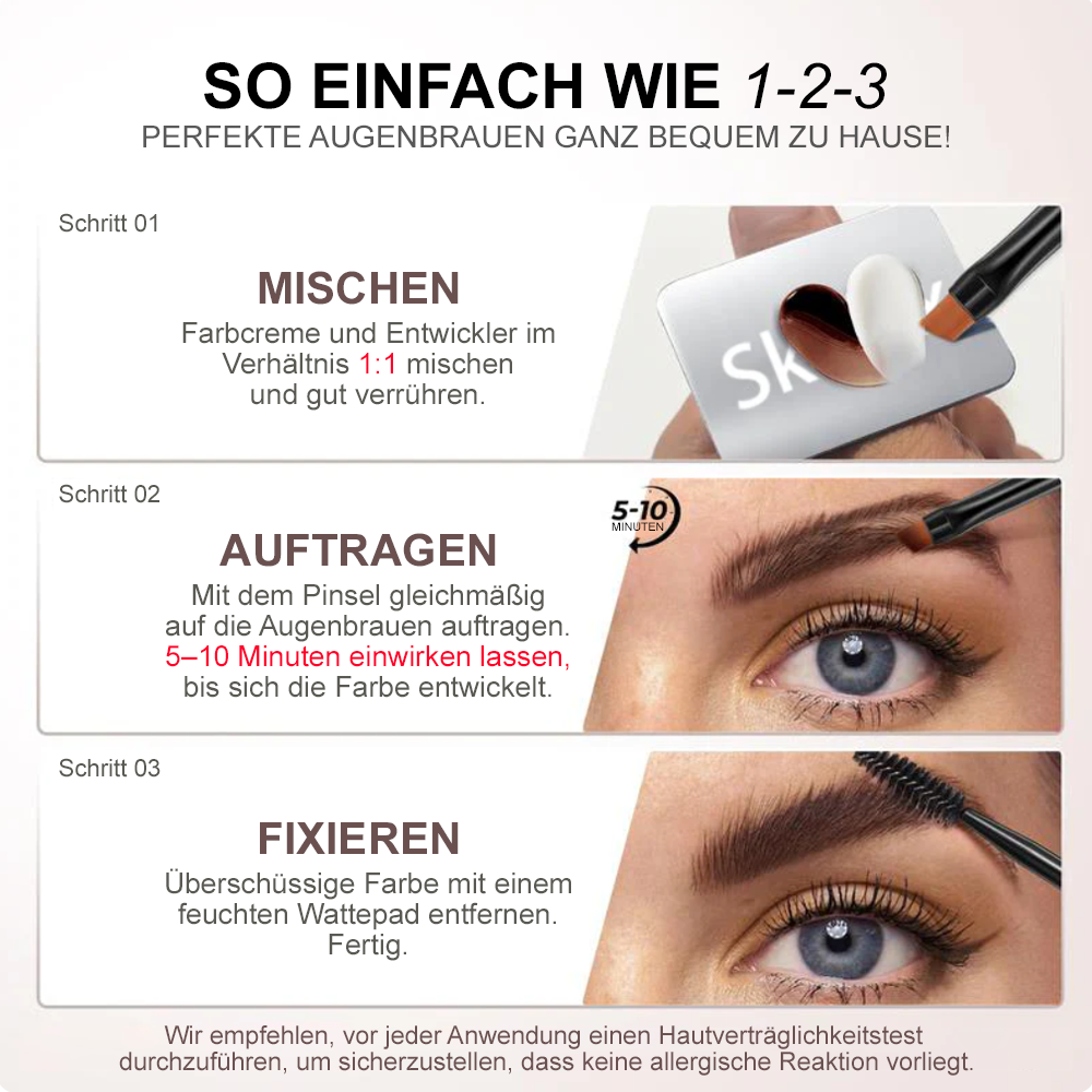 ✨💖 Celsiora® Eyebrow Tint Kit,Long-lasting Waterproof Sweat-proof