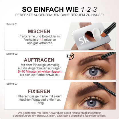 ✨💖 Celsiora® Eyebrow Tint Kit,Long-lasting Waterproof Sweat-proof