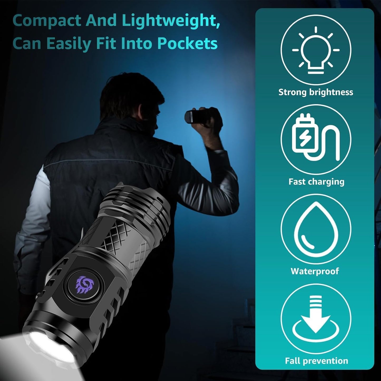 ✨🔦Three-Eyed Monster Mini Flashlight🧰— Ultra-Bright Rechargeable LED Torch | Compact, Long-Range & Water-Resistant