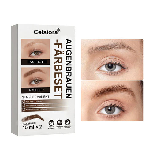 ✨💖 Celsiora® Eyebrow Tint Kit,Long-lasting Waterproof Sweat-proof
