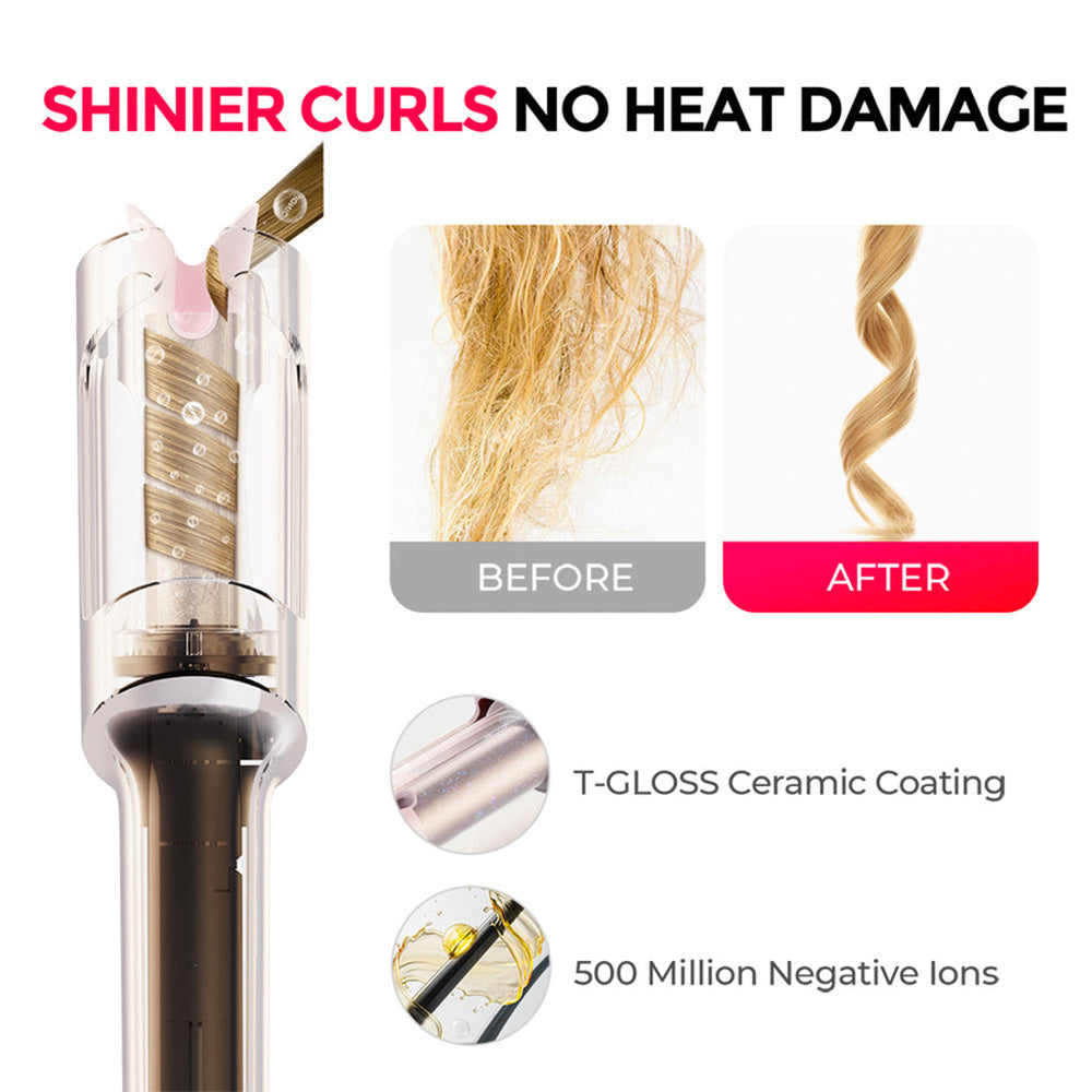⏰👩🏻‍🦱Automatic curling iron with four temperature settings
