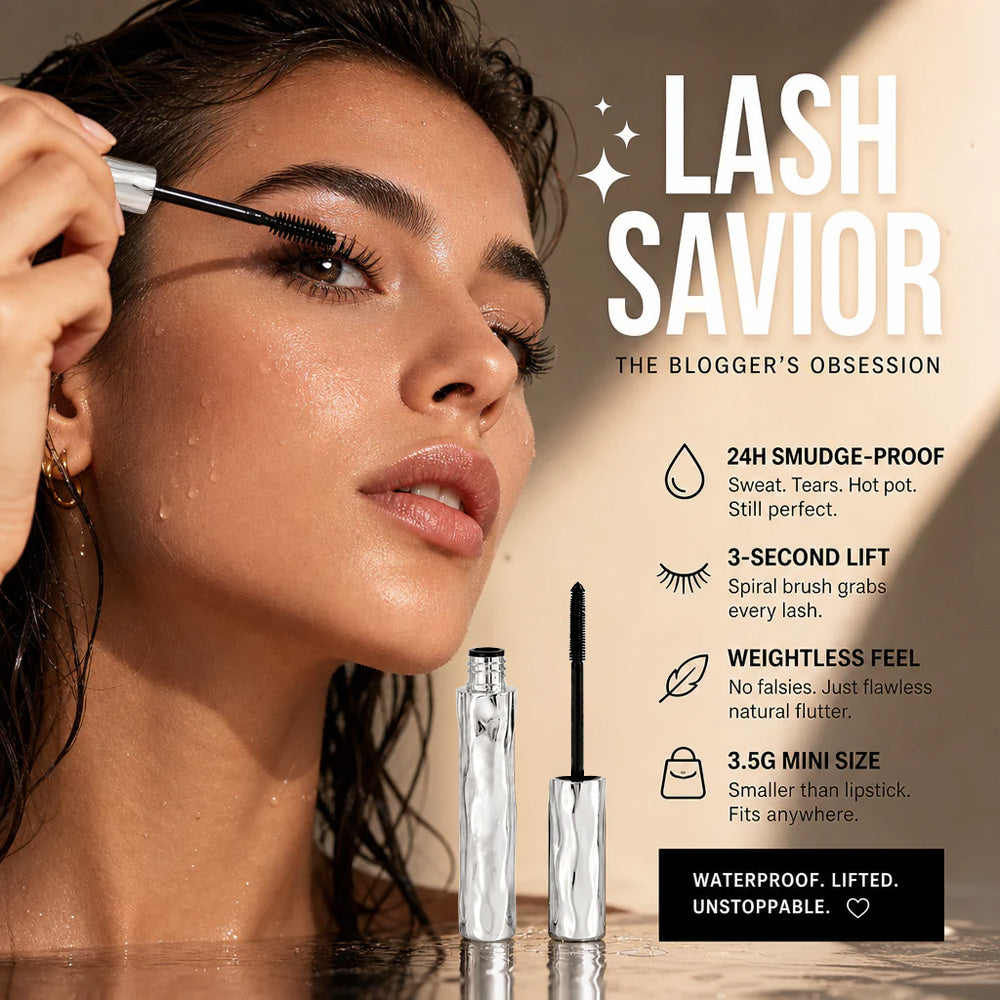 🌟Waterproof Fibre Mascara🤩 – Volume & Length without Clumping for Dramatic Moments