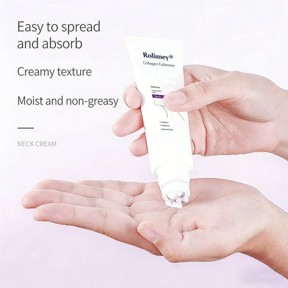 Rolimey® Neck Firming Roller Cream 🪄| Collagen & Hyaluronic Acid Anti-Ageing Cream for Wrinkles, Sagging Skin & Double Chin