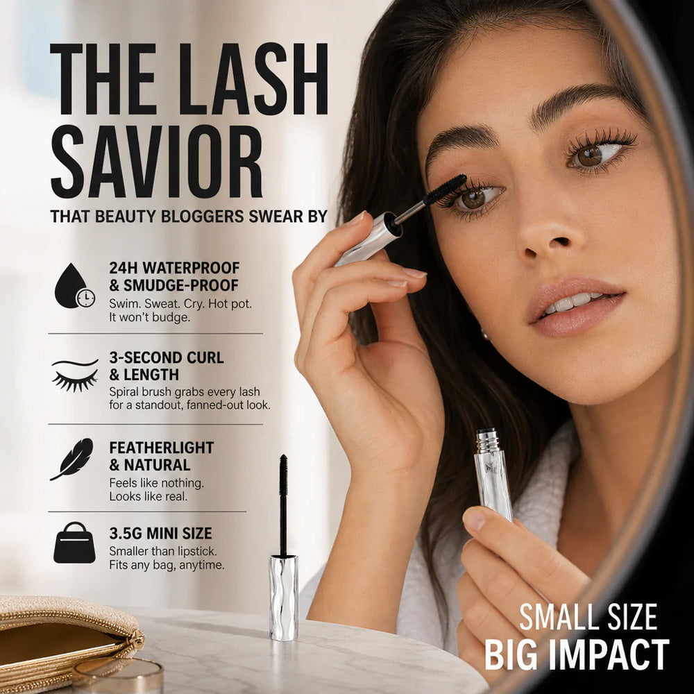 🌟Waterproof Fibre Mascara🤩 – Volume & Length without Clumping for Dramatic Moments