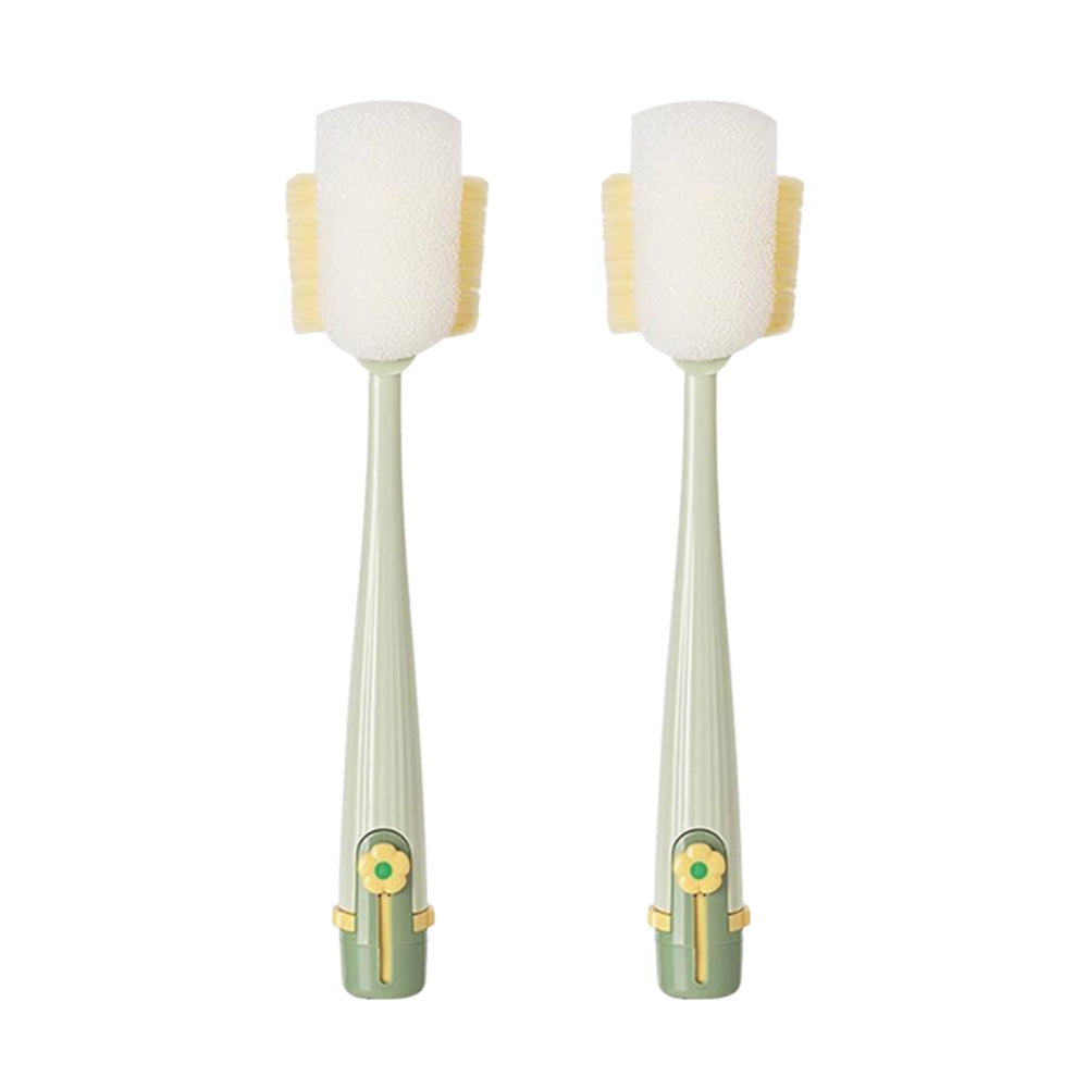 🧽🫧Multifunktionale 5-in-1 Flaschenbürste – Ideal zur Reinigung von Becherdeckeln & für Küchenarbeiten im Haushalt