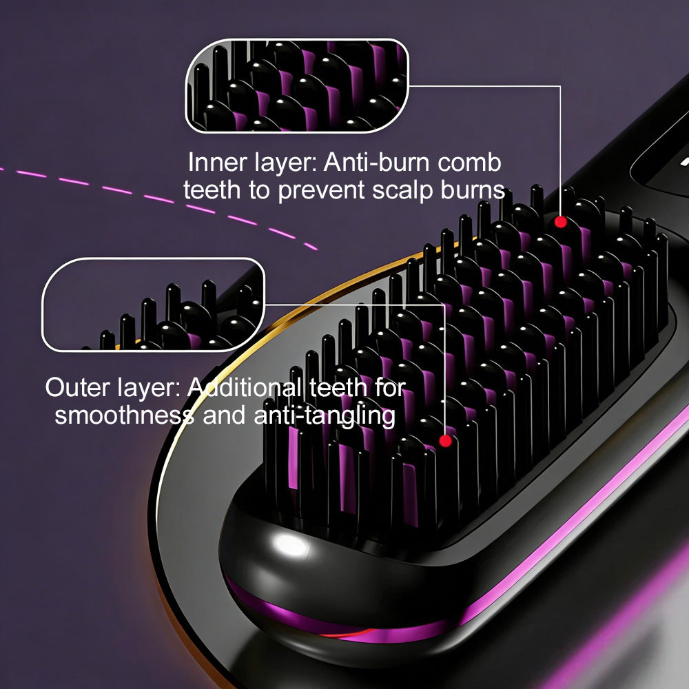 ⚡🪮The First Smart Styling Brush for Short Hair🪄 – Precise, Safe & Effortless