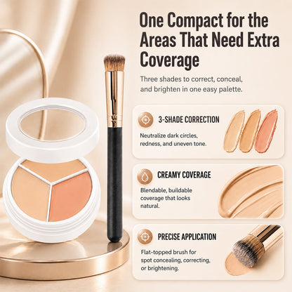 3-Color Full Coverage Concealer | Hydrating Coverage That Looks Like Skin