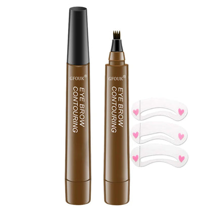 🌸✨4-Tip Microblade Pen for Brows & Beards – Waterproof, Smudge-Proof & Natural Look