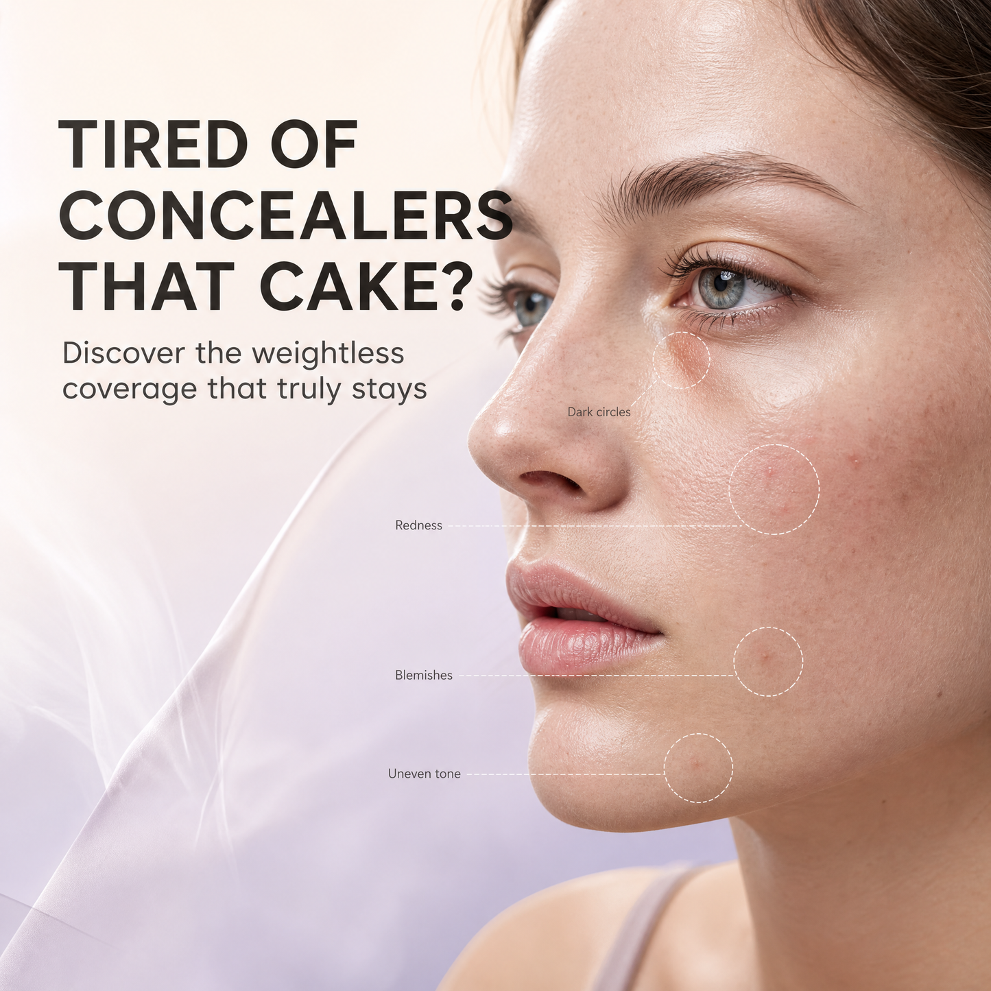 ✨3-Color Full Coverage Concealer Palette – Covers Dark Circles, Acne Marks, Fine Lines & Age Spots