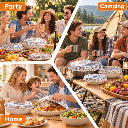 🔥2026 MUST-HAVE🥳 Reusable Food Covers🍽️ – Keep Food Fresh & Warm, Help Keep Flies & Dust Away. Fits All Kinds of Containers – Stock Up & Save Today!