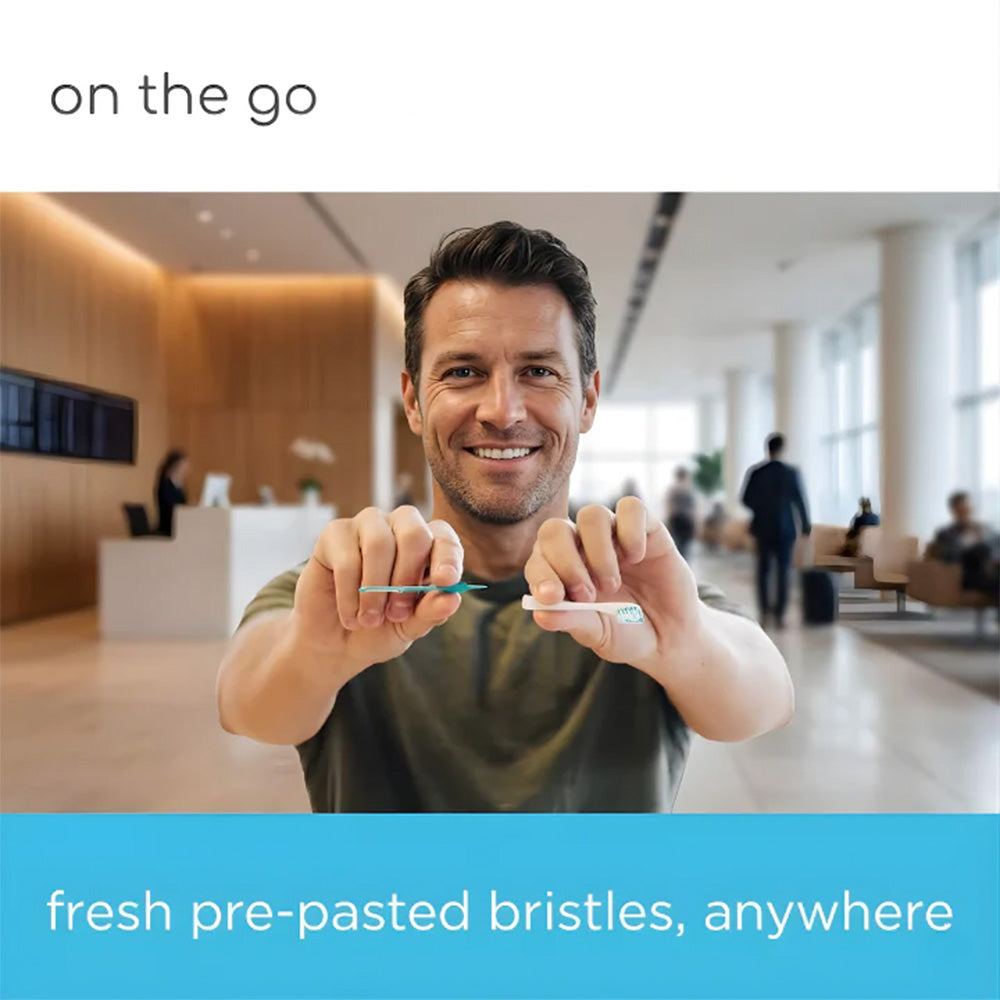 🦷Instant Fresh Mini Toothbrush & Floss🪥 – No Water, No Awkward Breath