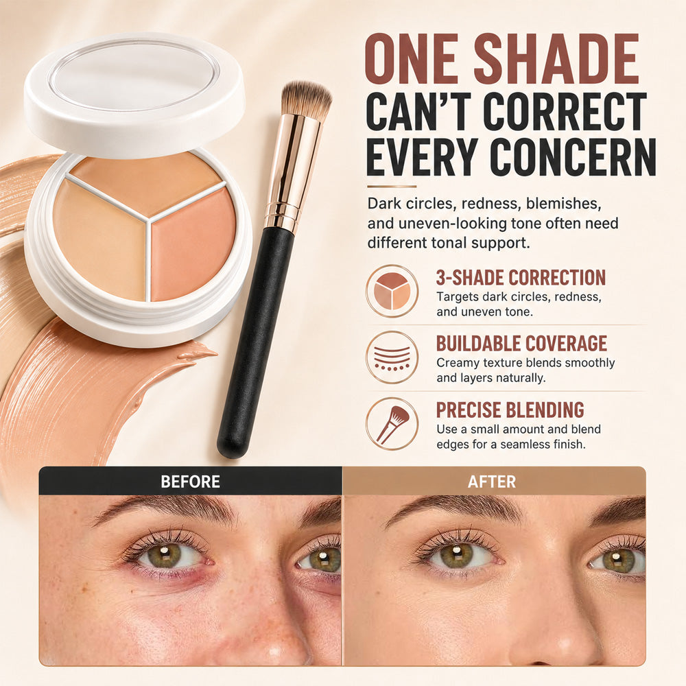 3-Color Full Coverage Concealer | Hydrating Coverage That Looks Like Skin