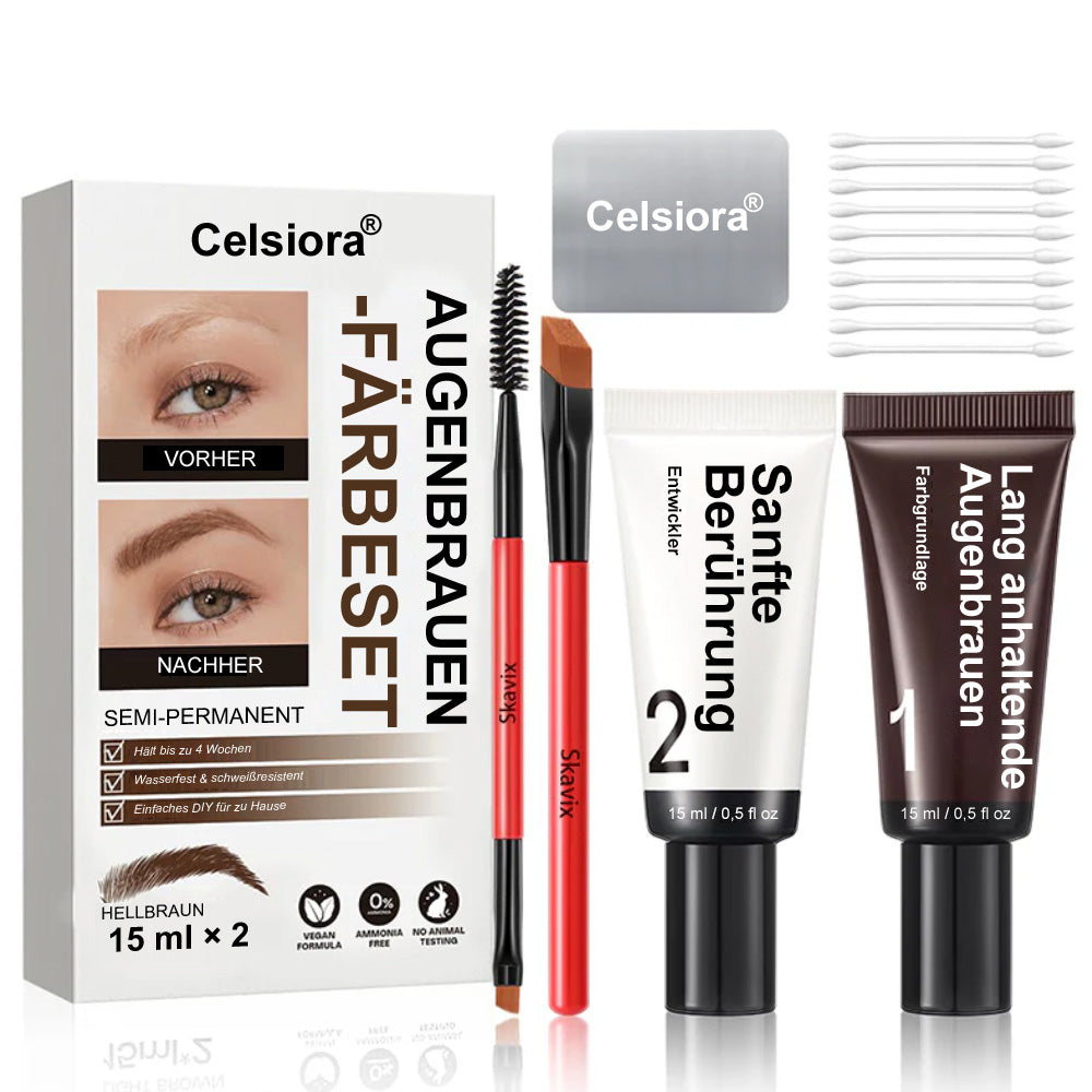 ✨💖 Celsiora® Eyebrow Tint Kit,Long-lasting Waterproof Sweat-proof