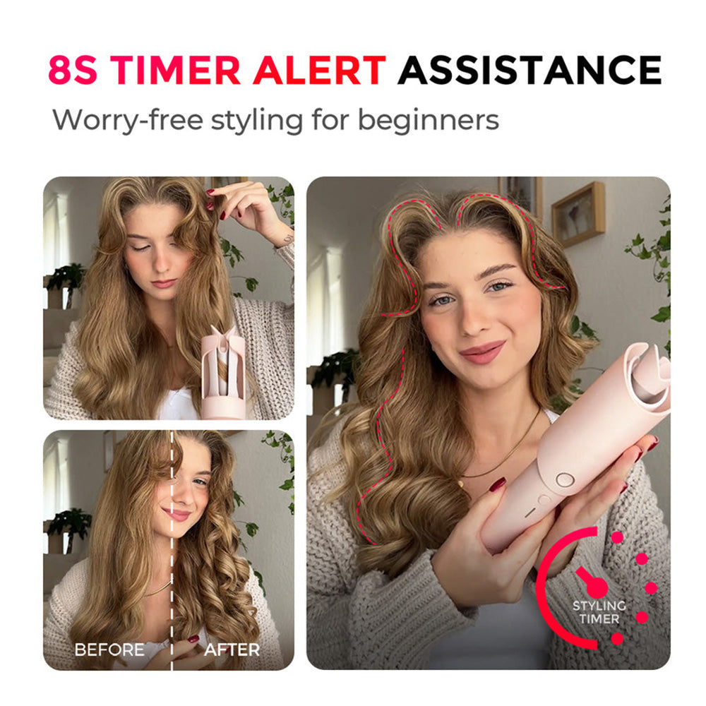 ⏰👩🏻‍🦱Automatic curling iron with four temperature settings