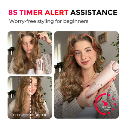 ⏰👩🏻‍🦱Automatic curling iron with four temperature settings