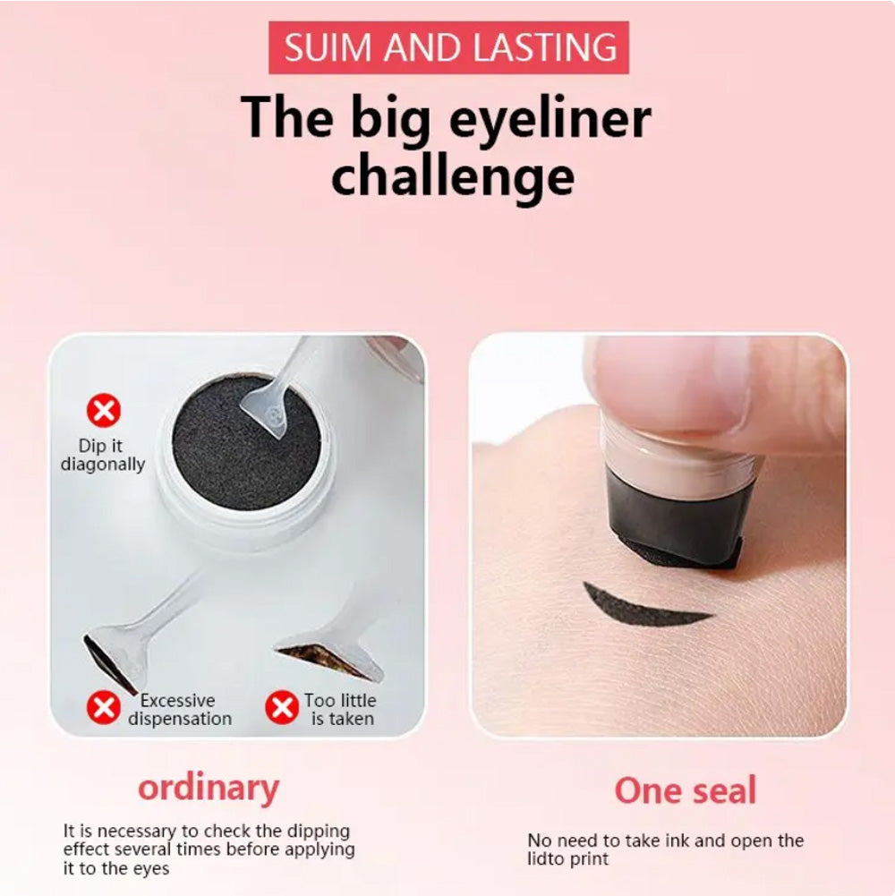 🎉Last Day Promotion 70% OFF🎉Celsiora® Dual-Head Eyeliner Stamp Pen - Quick-Dry, Smudge-Proof
