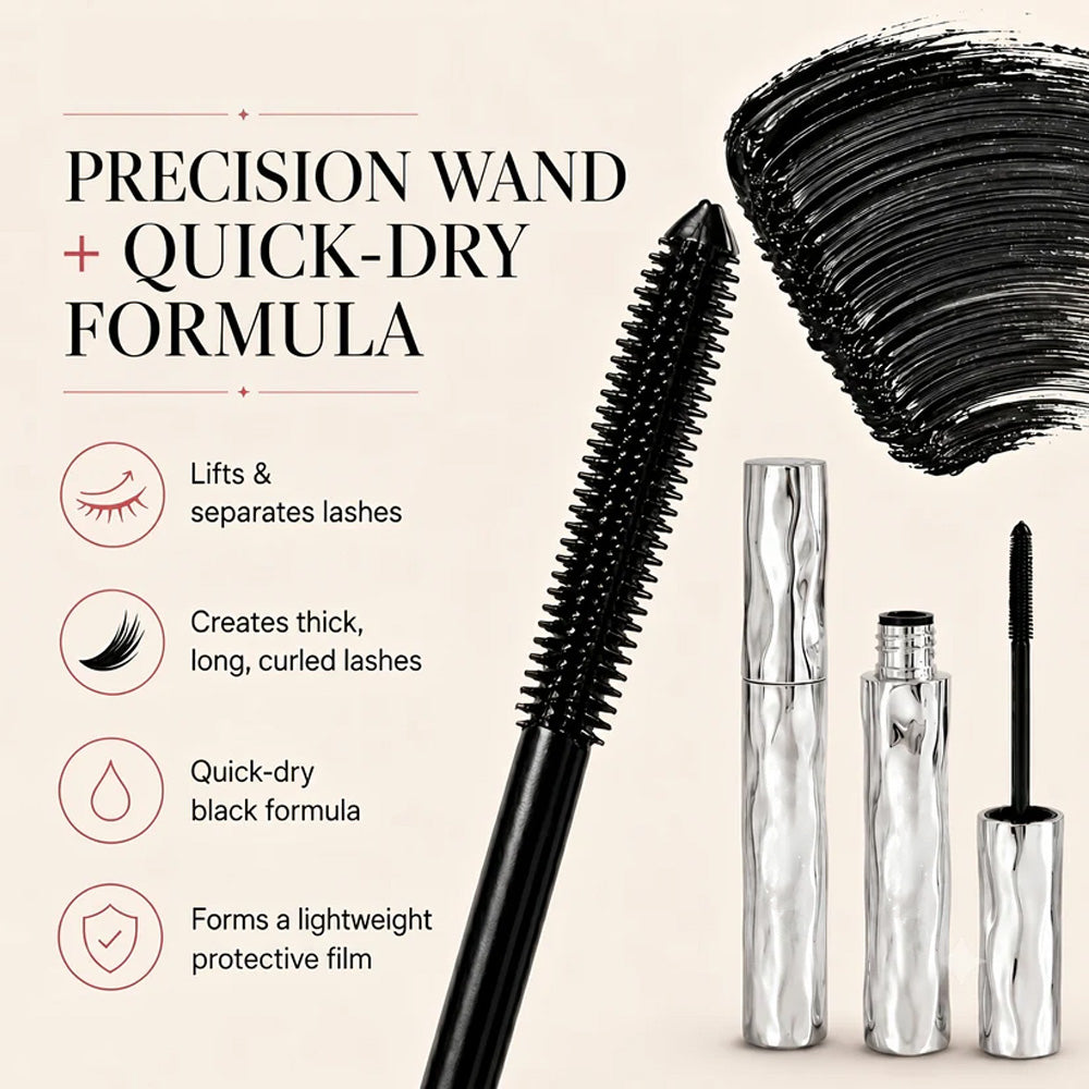 🤩Waterproof Fibre Mascara🌟🌟 – Volume & Length without Clumping for Dramatic Moments