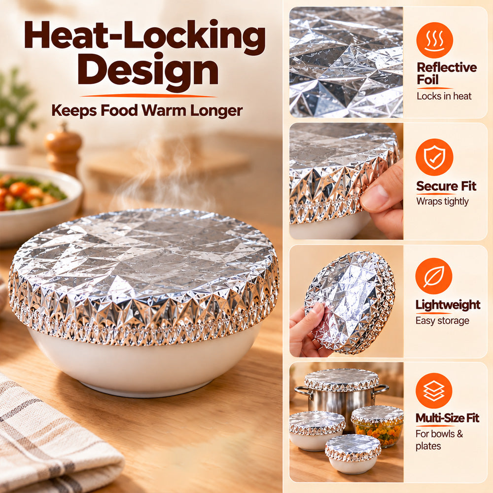 🔥2026 MUST-HAVE🥳 Reusable Food Covers🍽️ – Keep Food Fresh & Warm, Help Keep Flies & Dust Away. Fits All Kinds of Containers – Stock Up & Save Today!