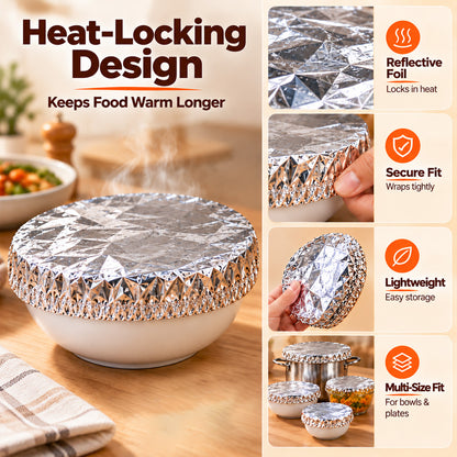 🔥2026 MUST-HAVE🥳 Reusable Food Covers🍽️ – Keep Food Fresh & Warm, Help Keep Flies & Dust Away. Fits All Kinds of Containers – Stock Up & Save Today!