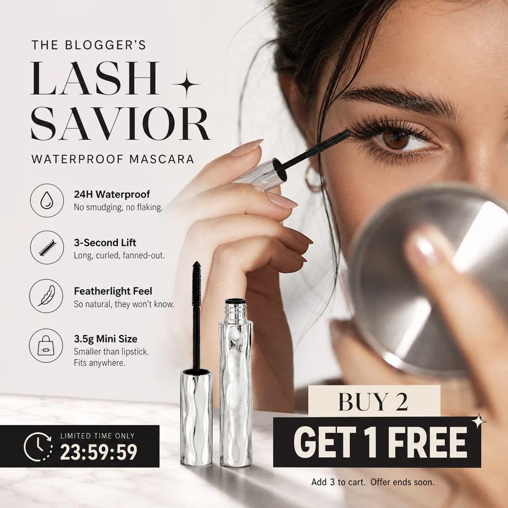 🌟Waterproof Fibre Mascara🤩 – Volume & Length without Clumping for Dramatic Moments