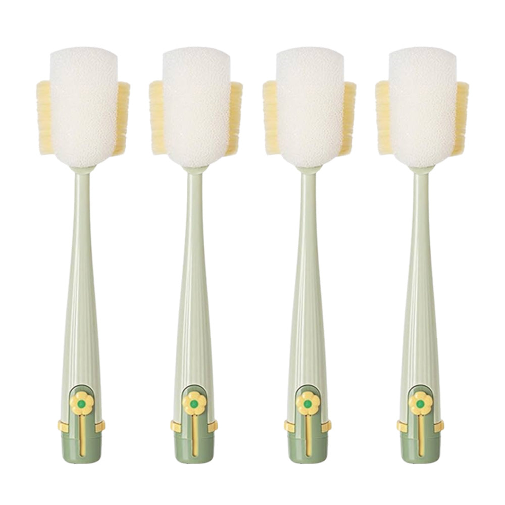 🧽🫧Multifunktionale 5-in-1 Flaschenbürste – Ideal zur Reinigung von Becherdeckeln & für Küchenarbeiten im Haushalt