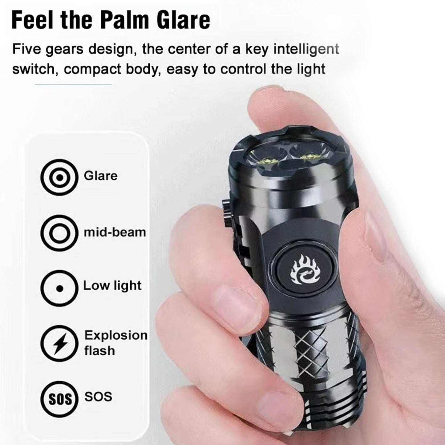 ✨🔦Three-Eyed Monster Mini Flashlight🧰— Ultra-Bright Rechargeable LED Torch | Compact, Long-Range & Water-Resistant