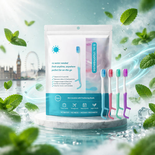🦷Instant Fresh Mini Toothbrush & Floss🪥 – No Water, No Awkward Breath
