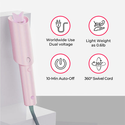 ⏰👩🏻‍🦱Automatic curling iron with four temperature settings