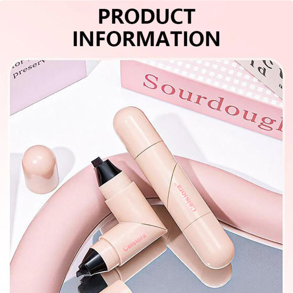 🎉Last Day Promotion 70% OFF🎉Celsiora® Dual-Head Eyeliner Stamp Pen - Quick-Dry, Smudge-Proof