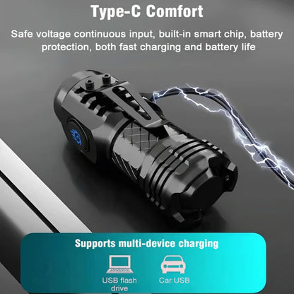 ✨🔦Three-Eyed Monster Mini Flashlight🧰— Ultra-Bright Rechargeable LED Torch | Compact, Long-Range & Water-Resistant