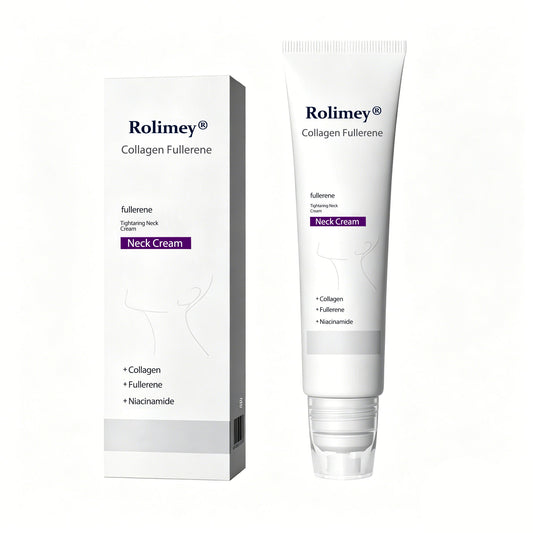 Rolimey® Neck Firming Roller Cream 🪄| Collagen & Hyaluronic Acid Anti-Ageing Cream for Wrinkles, Sagging Skin & Double Chin