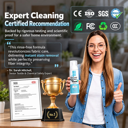 ⚡2026 BESTSELLER🥳 Powerful Foam Cleaner for Fabrics – 30s Stain Removal, 99% Bacteria Killed & Easy to Use. Deep Cleans Without Harsh Scrubbing – Stock Up & Save Today!
