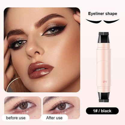 🎉Last Day Promotion 70% OFF🎉Celsiora® Dual-Head Eyeliner Stamp Pen - Quick-Dry, Smudge-Proof