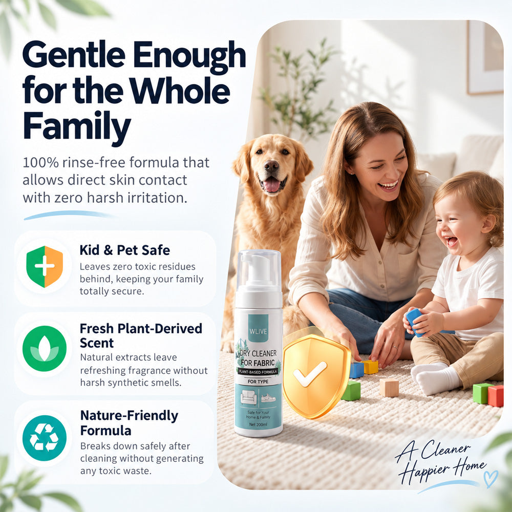 ⚡2026 BESTSELLER🥳 Powerful Foam Cleaner for Fabrics – 30s Stain Removal, 99% Bacteria Killed & Easy to Use. Deep Cleans Without Harsh Scrubbing – Stock Up & Save Today!