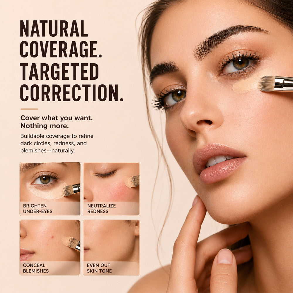 3-Color Full Coverage Concealer | Hydrating Coverage That Looks Like Skin