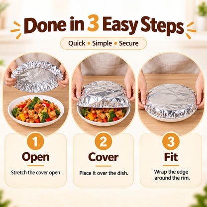 🔥2026 MUST-HAVE🥳 Reusable Food Covers🍽️ – Keep Food Fresh & Warm, Help Keep Flies & Dust Away. Fits All Kinds of Containers – Stock Up & Save Today!