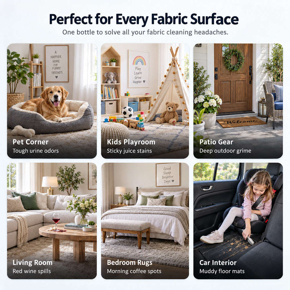 ⚡2026 BESTSELLER🥳 Powerful Foam Cleaner for Fabrics – 30s Stain Removal, 99% Bacteria Killed & Easy to Use. Deep Cleans Without Harsh Scrubbing – Stock Up & Save Today!