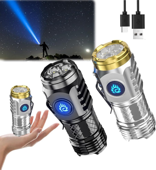 ✨🔦Three-Eyed Monster Mini Flashlight🧰— Ultra-Bright Rechargeable LED Torch | Compact, Long-Range & Water-Resistant