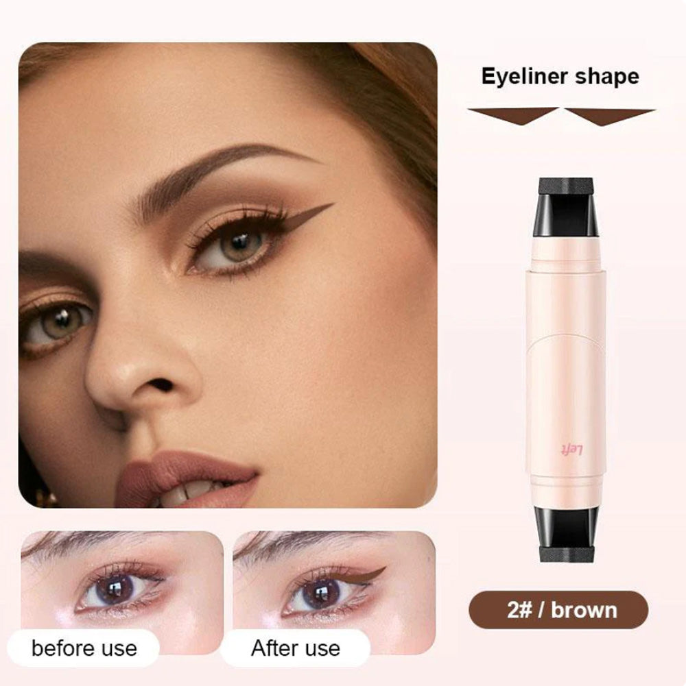 🎉Last Day Promotion 70% OFF🎉Celsiora® Dual-Head Eyeliner Stamp Pen - Quick-Dry, Smudge-Proof