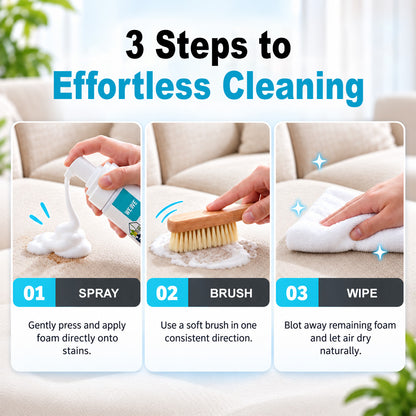 ⚡2026 BESTSELLER🥳 Powerful Foam Cleaner for Fabrics – 30s Stain Removal, 99% Bacteria Killed & Easy to Use. Deep Cleans Without Harsh Scrubbing – Stock Up & Save Today!