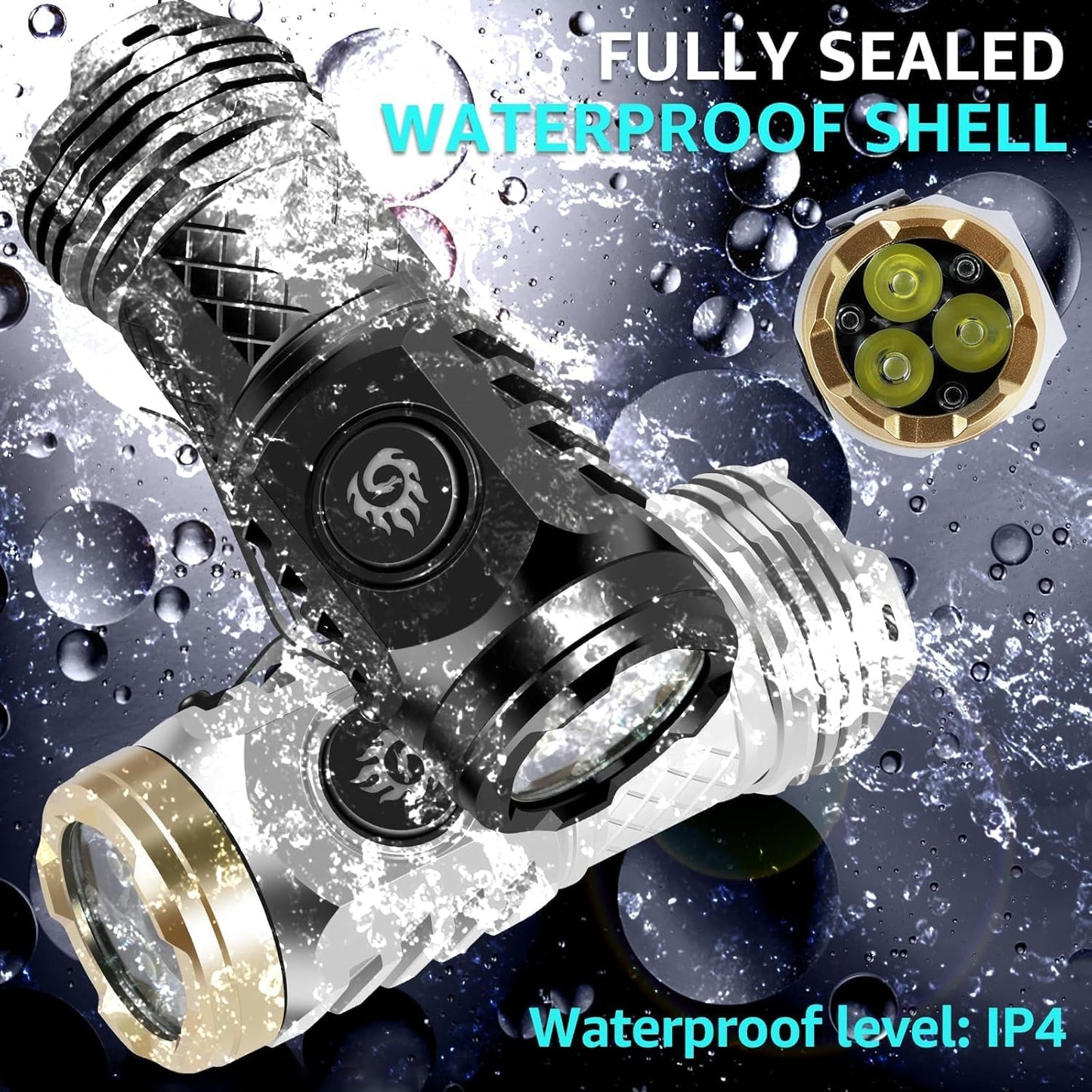 ✨🔦Three-Eyed Monster Mini Flashlight🧰— Ultra-Bright Rechargeable LED Torch | Compact, Long-Range & Water-Resistant