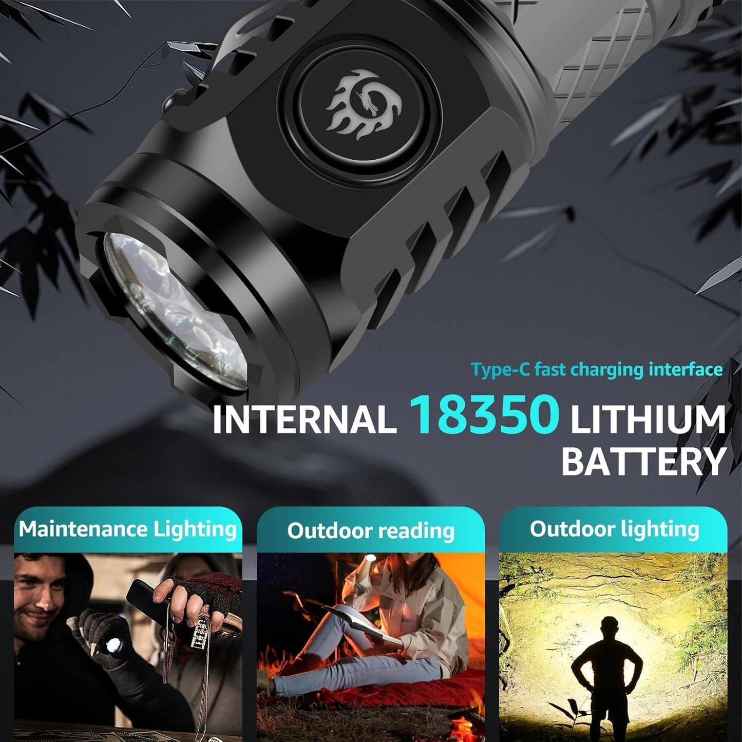 ✨🔦Three-Eyed Monster Mini Flashlight🧰— Ultra-Bright Rechargeable LED Torch | Compact, Long-Range & Water-Resistant