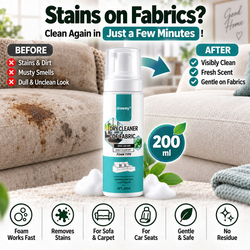 ⚡2026 BESTSELLER🥳 Powerful Foam Cleaner for Fabrics – 30s Stain Removal, 99% Bacteria Killed & Easy to Use. Deep Cleans Without Harsh Scrubbing – Stock Up & Save Today!