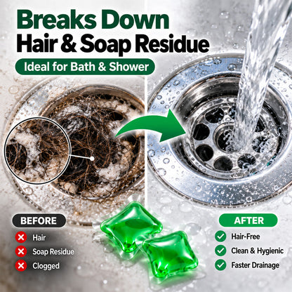 🆙🆙🆙✅ 30 Drain Cleaner Capsules – Tackles Hair, Grease & Blockages in Just 5 Minutes